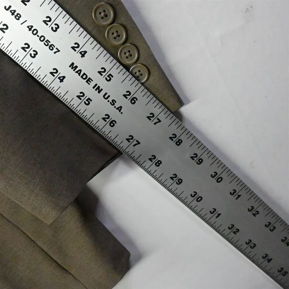 Stafford 46L Brown 2 Button Notch Lapel Mens Blazer Sport Coat Suit‎ Jacket